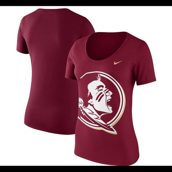 Nike FSU Seminoles Fluid Logo Scoop Neck T-Shirt - Picture 2 of 7